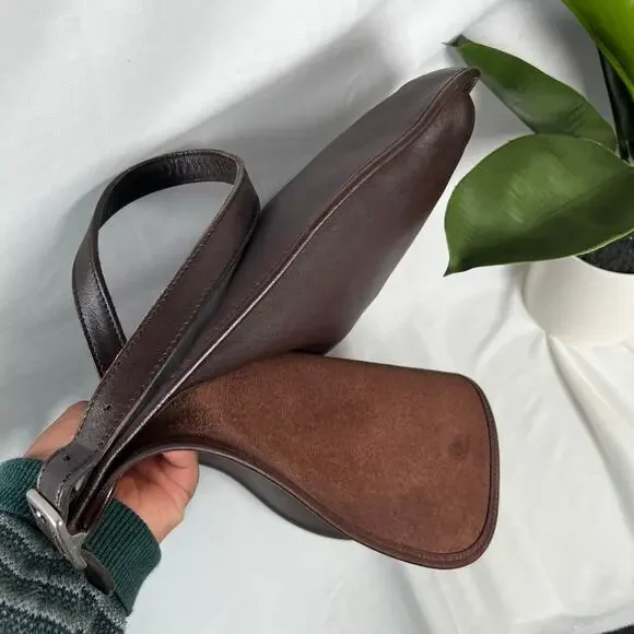 SOLD COACH Vintage 9134 Hippie Flap Bag Shoudler or Crossbody Brown - Picture 10 of 15